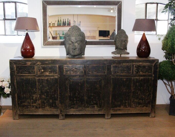 Sideboard antik schwarz