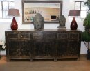 Sideboard antik schwarz