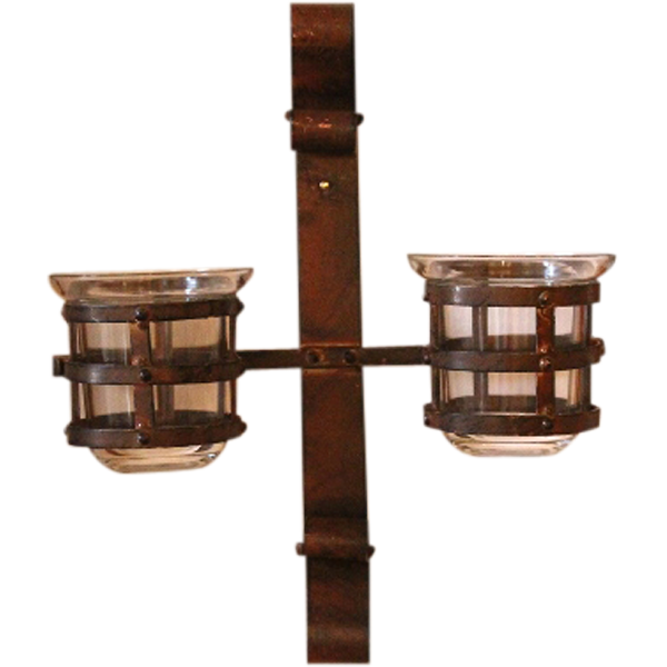 Wandhalterung mit Glaseinsatz
