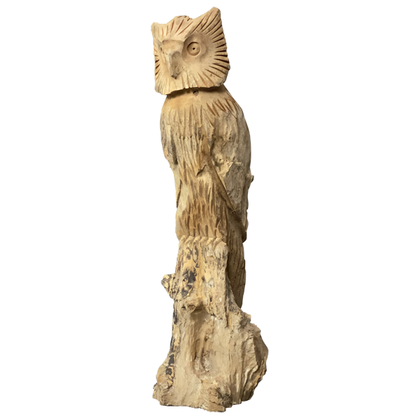 Eule aus Holz