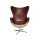 Sessel Leder mit Leinen