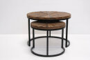 Luc Rustikaler Couchtisch 2er Set